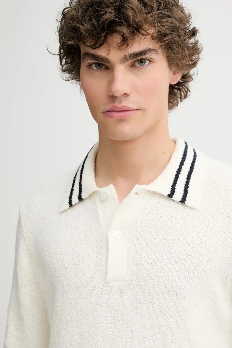 Samsoe Samsoe Polo Uomo Beige 3121563 miniatura 4