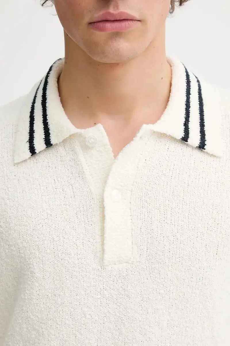 Samsoe Samsoe Polo Uomo Beige 3121563 miniatura 5