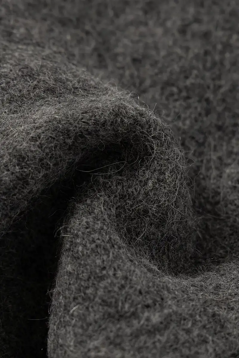 sciarpa in lana SAJEANNE colore grigio F24400057 miniatura 2