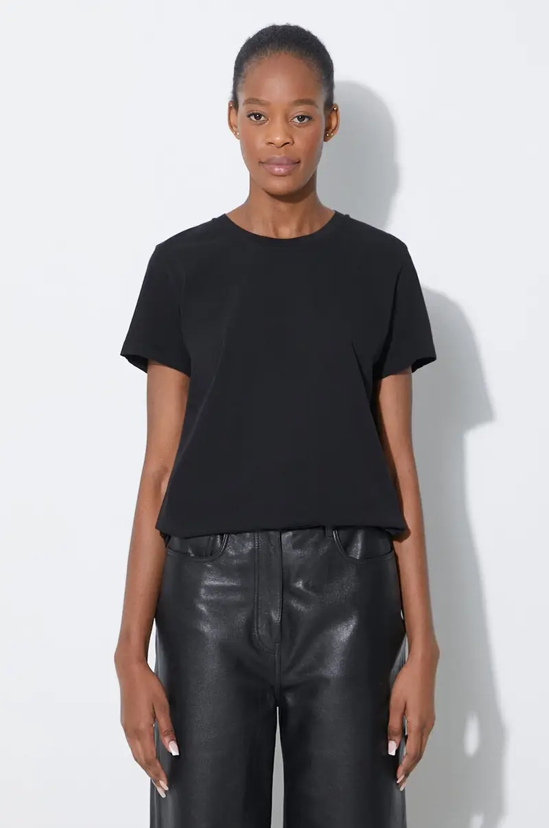 t-shirt in cotone colore nero