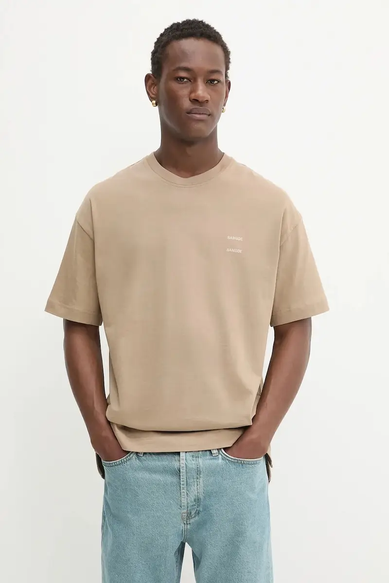Samsoe Samsoe T-shirt Uomo Beige 2214729
