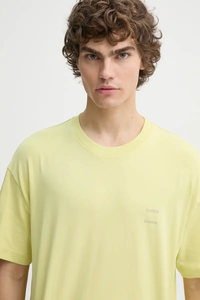 Samsoe Samsoe T-shirt Uomo Giallo 3596555 miniatura 4
