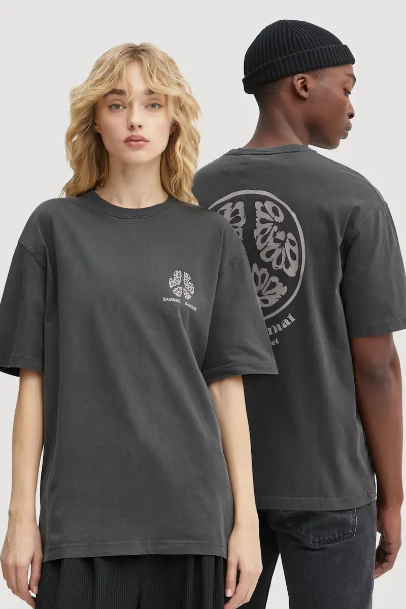 t-shirt in cotone SAJOURNAL colore grigio U24400006