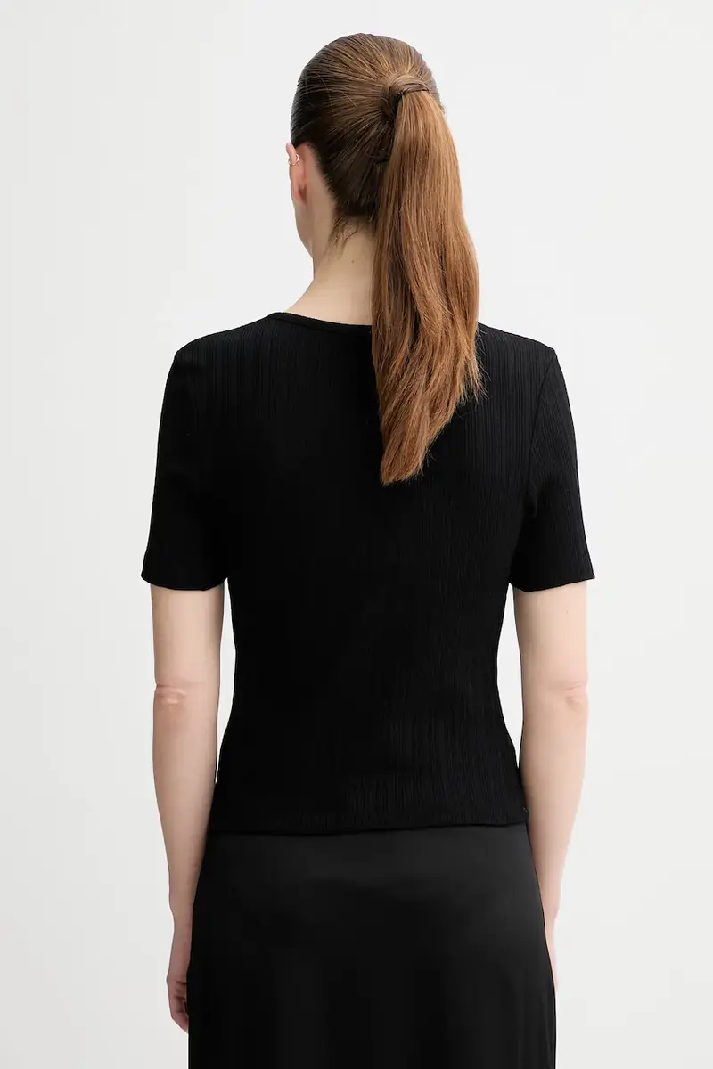 Samsoe Samsoe T-shirt Donna Nero 3121780 miniatura 3