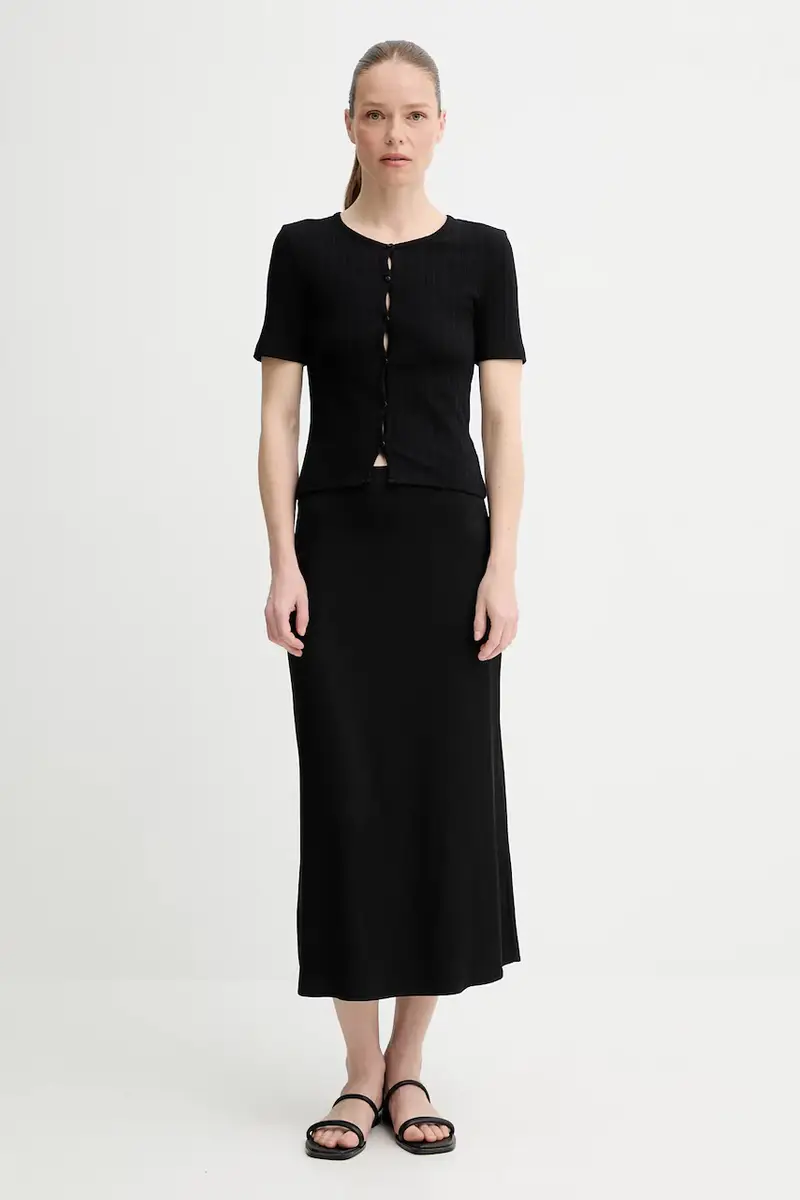 Samsoe Samsoe T-shirt Donna Nero 3636437 miniatura 2