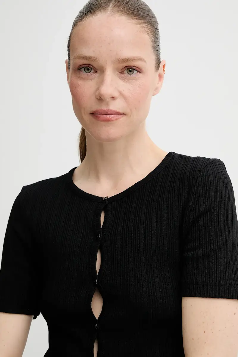 Samsoe Samsoe T-shirt Donna Nero 3636437 miniatura 4