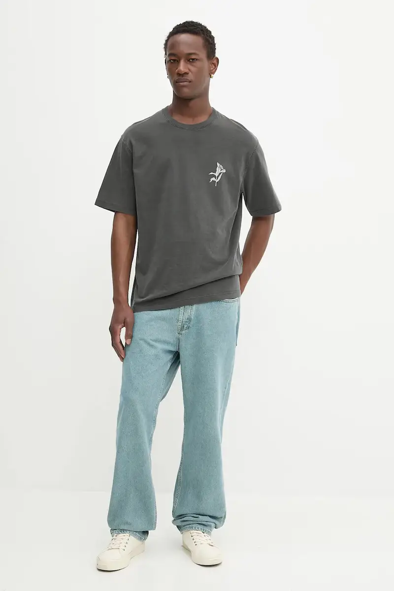 Samsoe Samsoe T-shirt Uomo Grigio 3609934 miniatura 2