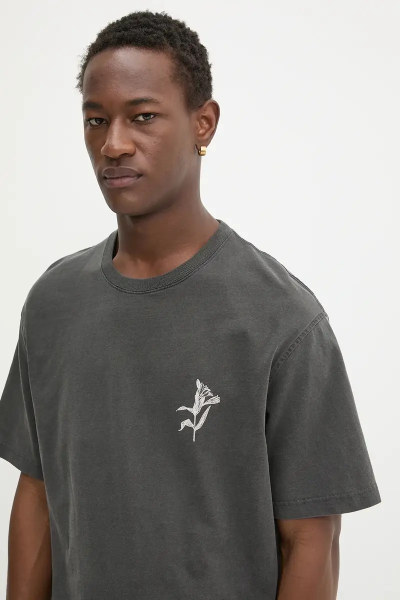 Samsoe Samsoe T-shirt Uomo Grigio 3609934 miniatura 4