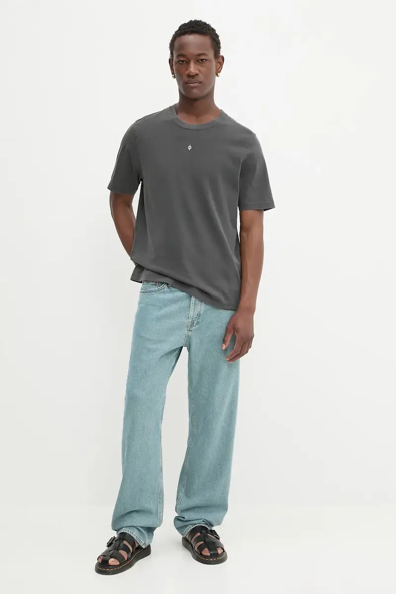 Samsoe Samsoe T-shirt Uomo Grigio 3609926 miniatura 2