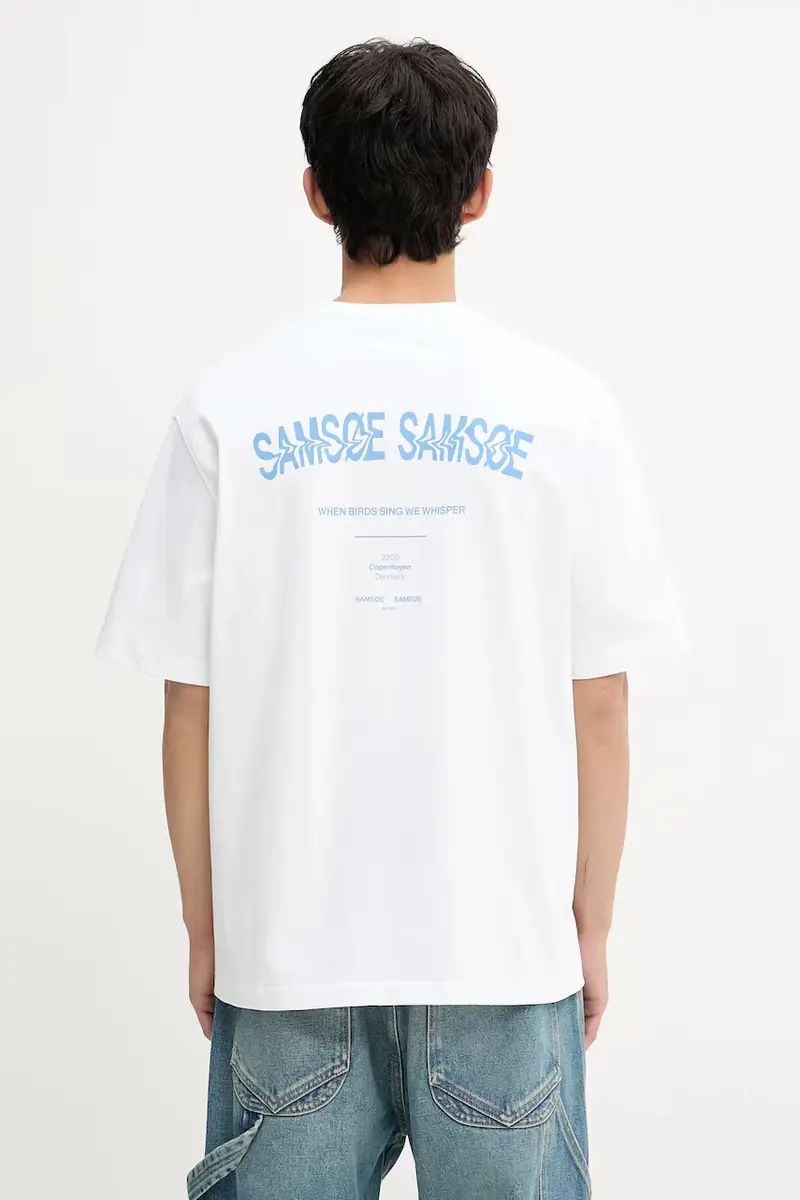 Samsoe Samsoe T-shirt Uomo Bianco 3577247 miniatura 3
