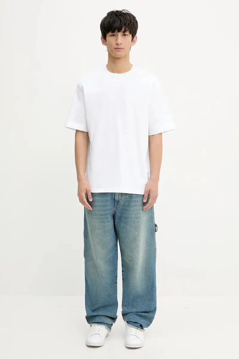 Samsoe Samsoe T-shirt Uomo Bianco 3577247 miniatura 5