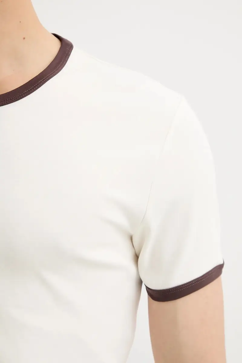 Samsoe Samsoe T-shirt Uomo Beige 3570221 miniatura 5