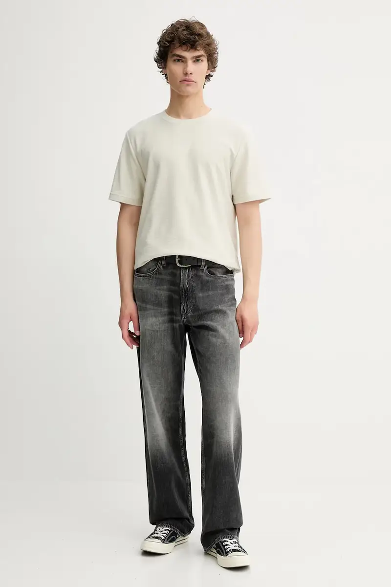 Samsoe Samsoe T-shirt Uomo Beige 3570215 miniatura 2