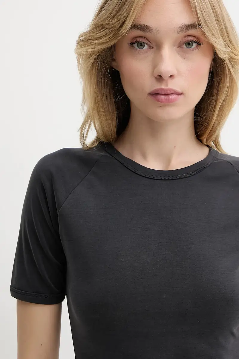 Samsoe Samsoe T-shirt Donna Grigio 3609942 miniatura 4