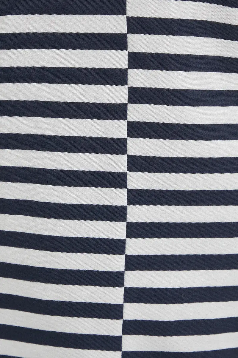 top a maniche lunghe in cotone SAAVERY colore blu navy F24400020 miniatura 5