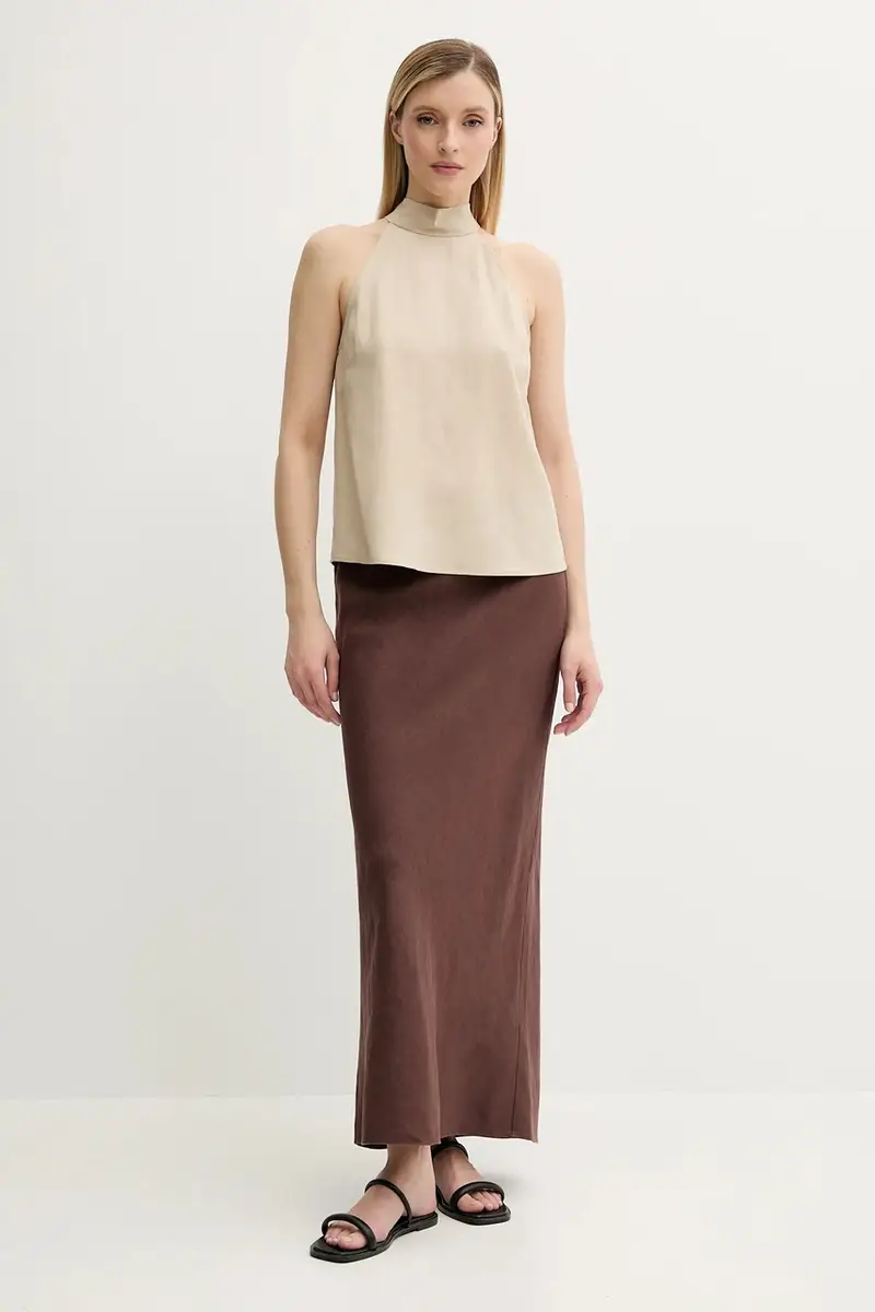 Samsoe Samsoe Top Donna Beige 3570231 miniatura 2