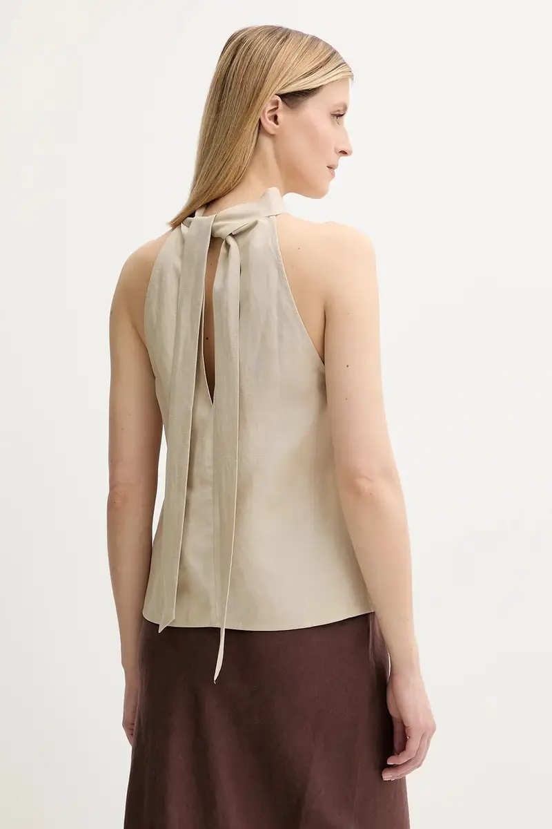 Samsoe Samsoe Top Donna Beige 3570231 miniatura 3