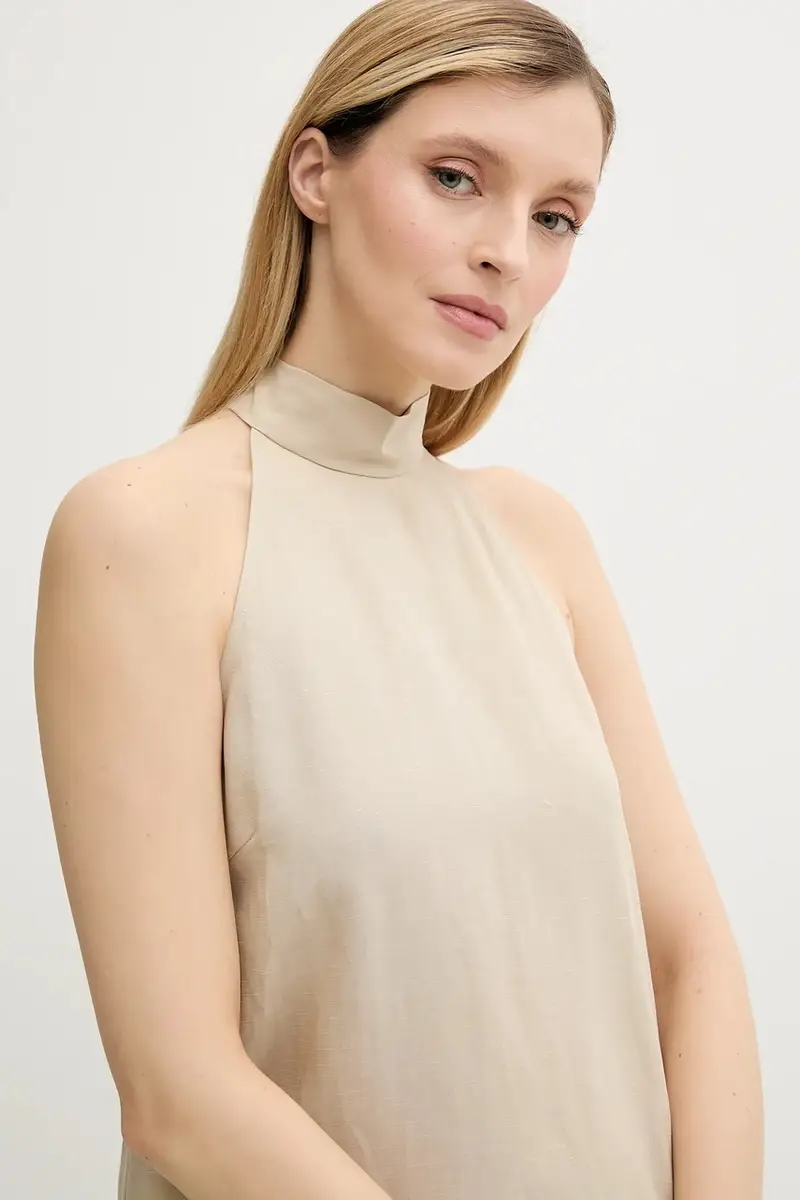 Samsoe Samsoe Top Donna Beige 3570231 miniatura 4