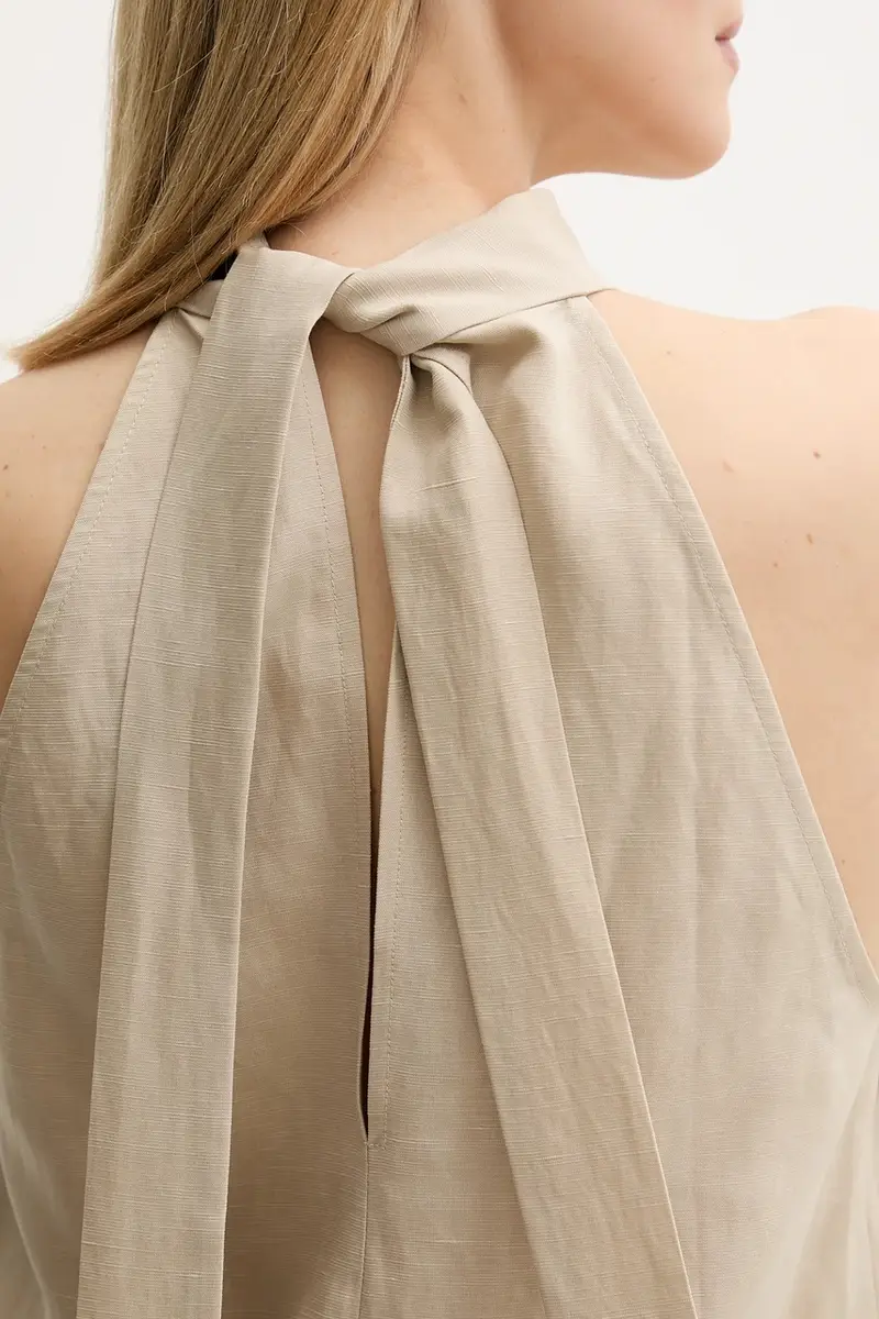 Samsoe Samsoe Top Donna Beige 3570231 miniatura 5