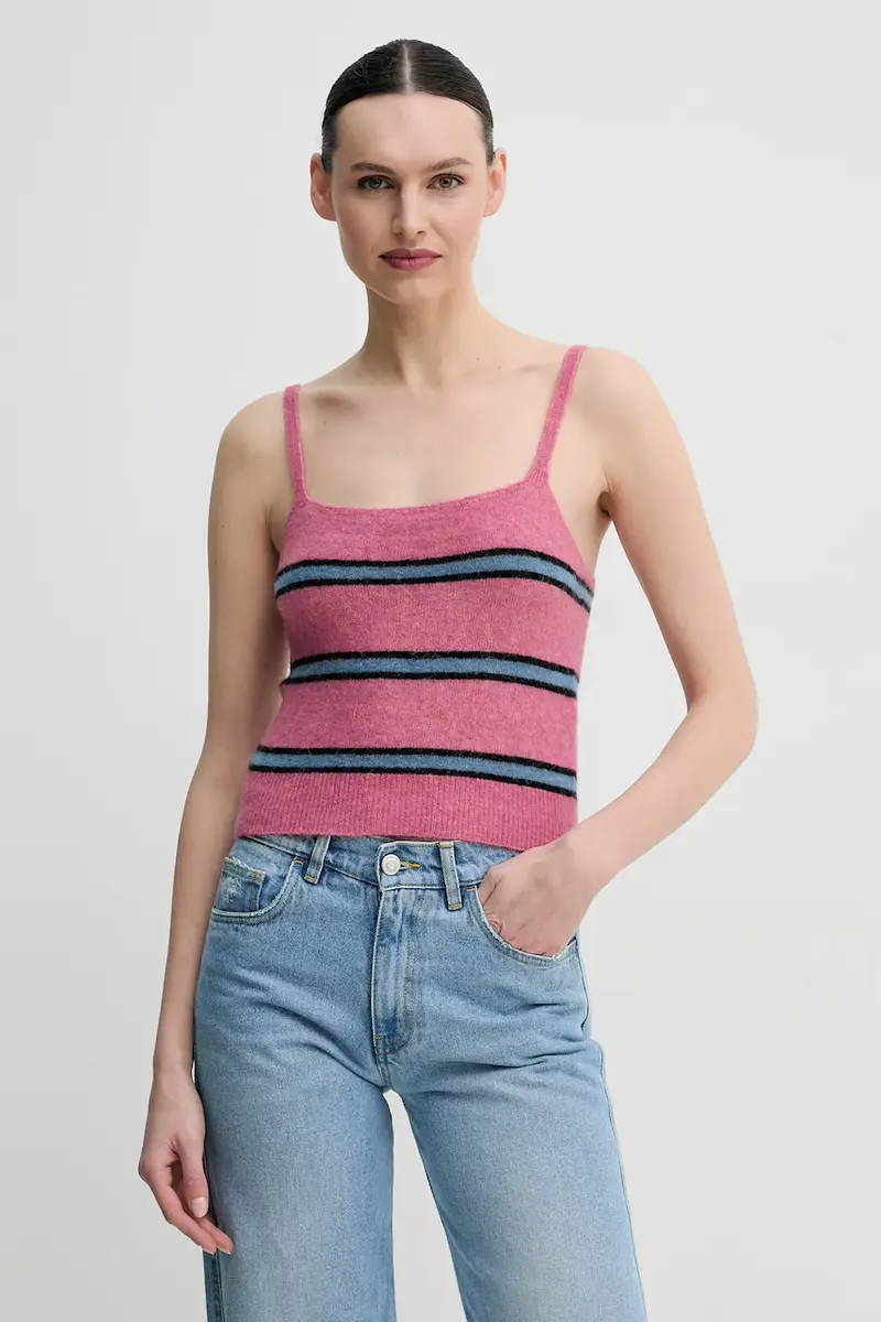top di lana SANOURA colore rosa F25100054