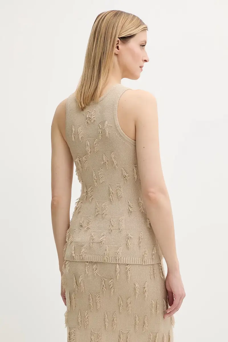 Samsoe Samsoe Top Donna Beige 3570229 miniatura 3