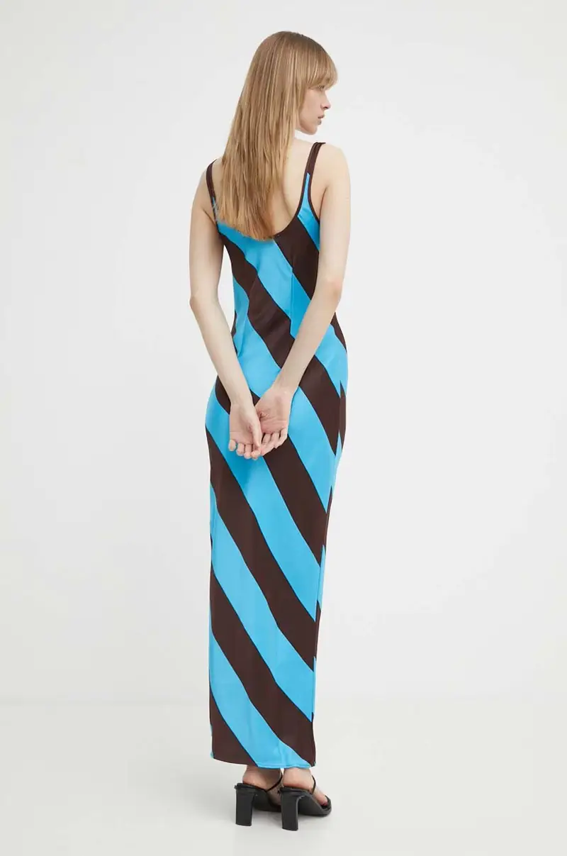 vestito colore arancione Blu miniatura 3