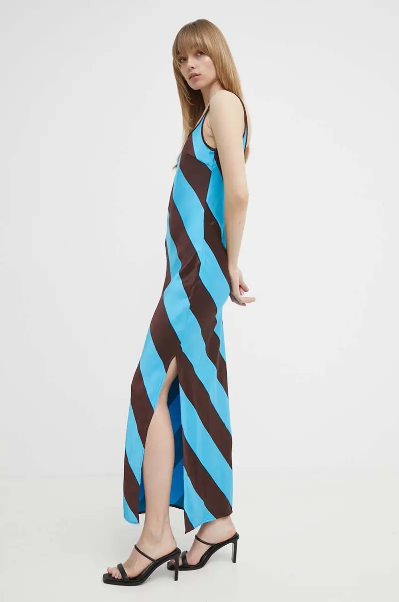 vestito colore arancione Blu miniatura 4