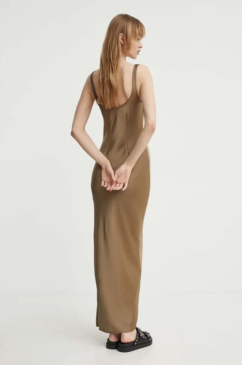 vestito colore arancione Marrone miniatura 3