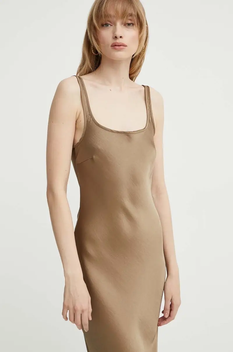 vestito colore arancione Marrone miniatura 4