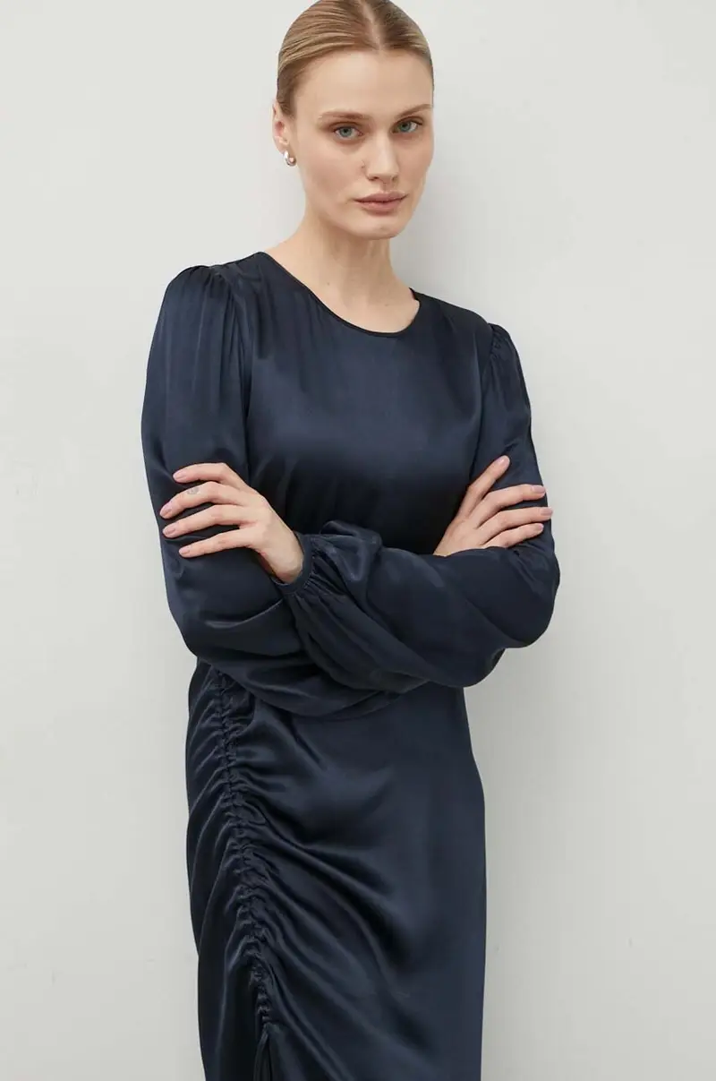 vestito colore blu navy miniatura 4