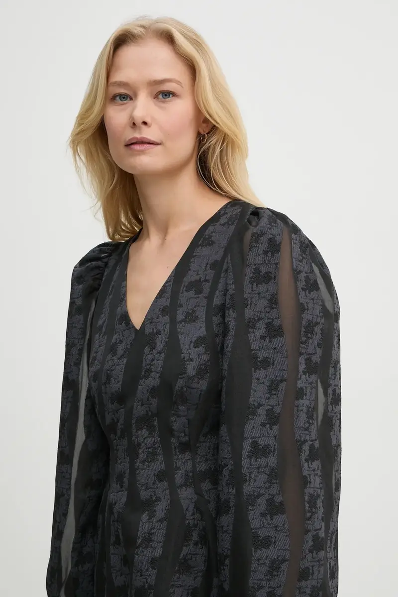 vestito SAANAI colore blu navy F24400156 miniatura 4