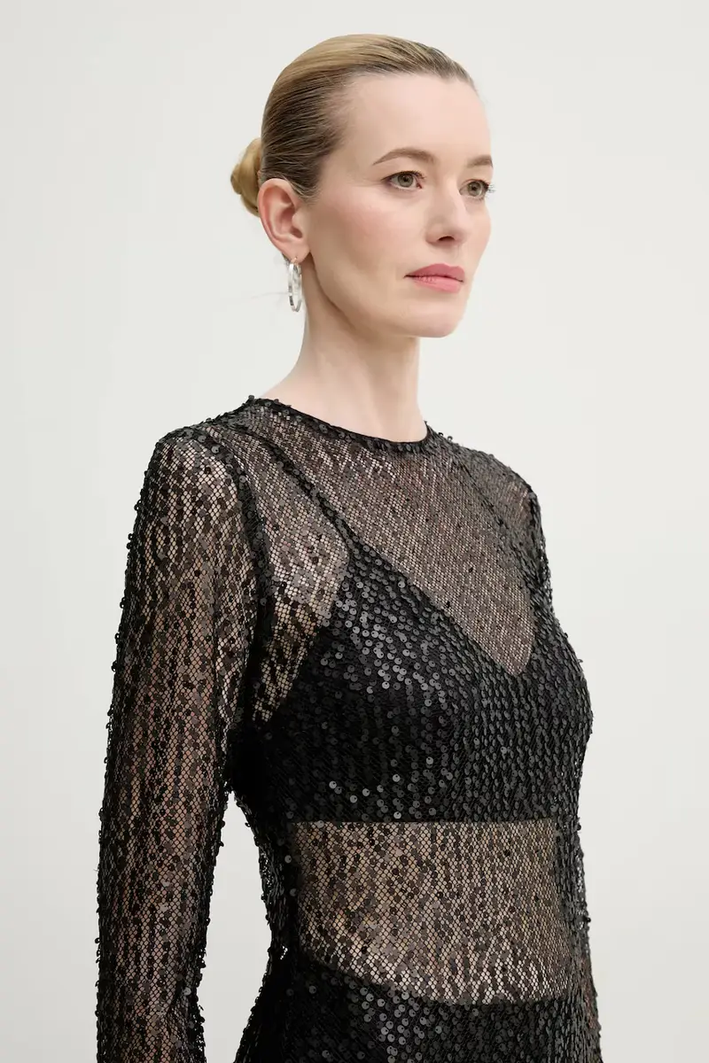 vestito SAMADDA colore nero F25100085 miniatura 2