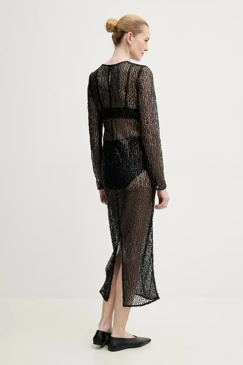 vestito SAMADDA colore nero F25100085 miniatura 3