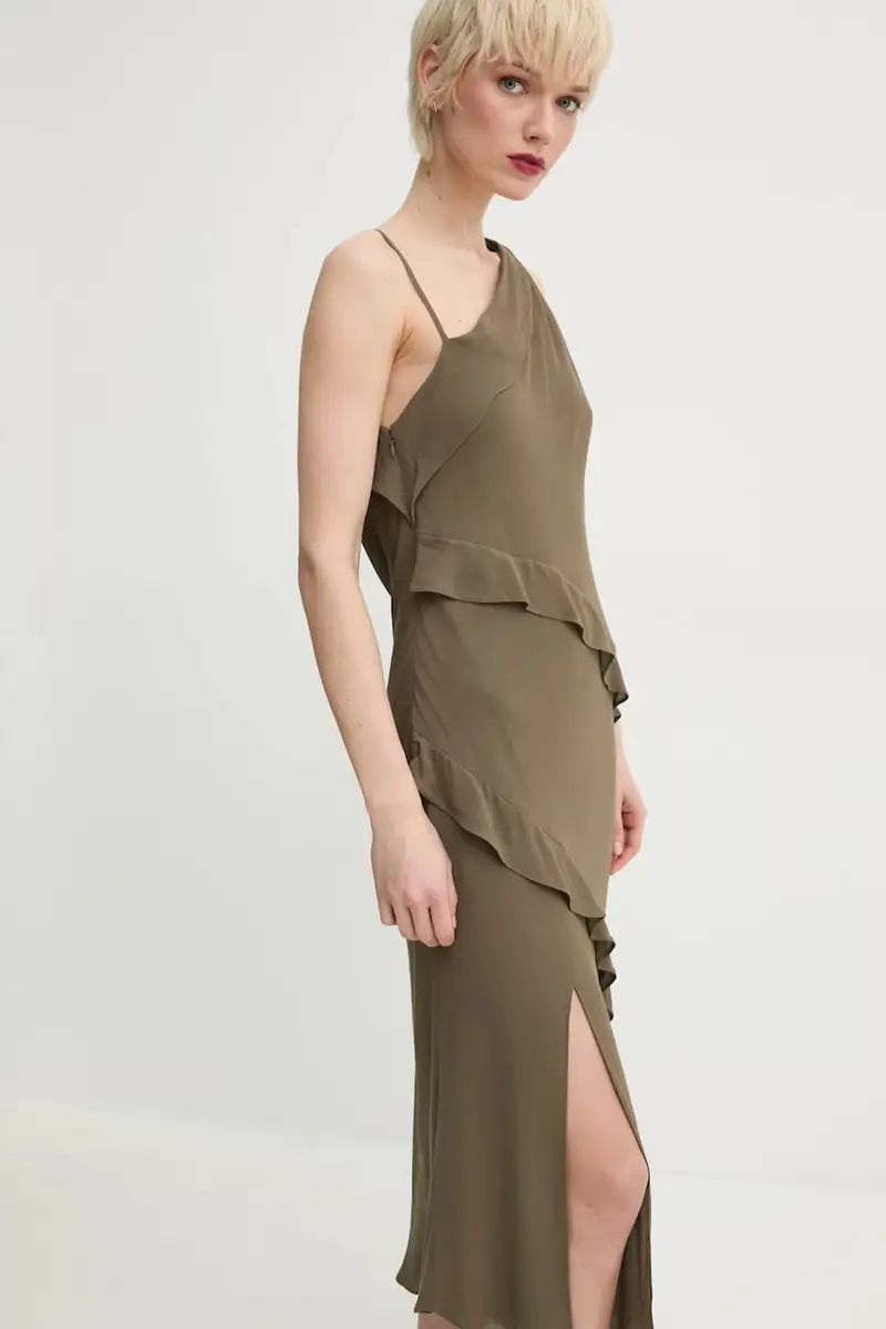 vestito SAMOENA colore verde F25100180 miniatura 2