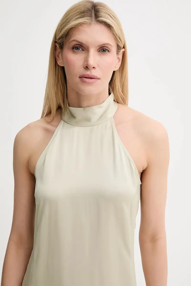 vestito SANETTLE colore verde F25200104 miniatura 4