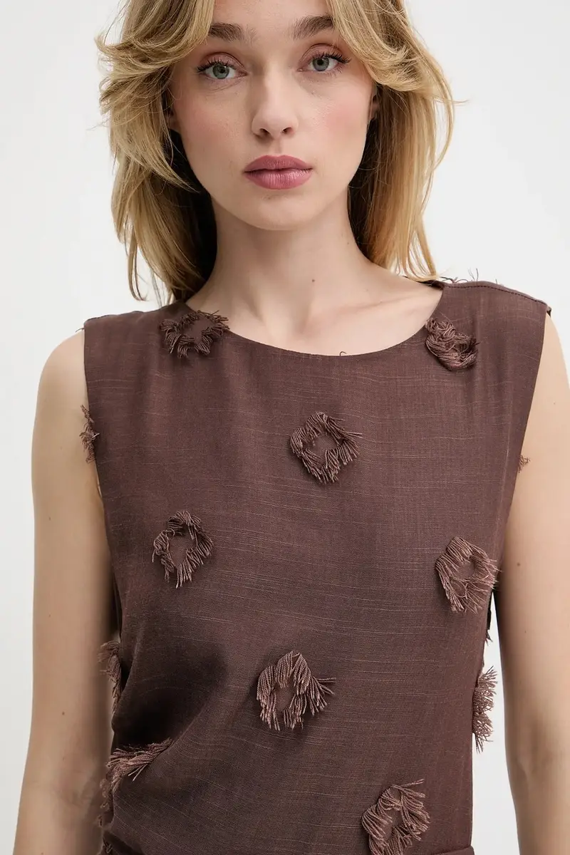 vestito SAPORTOFINO colore marrone F25200057 miniatura 4