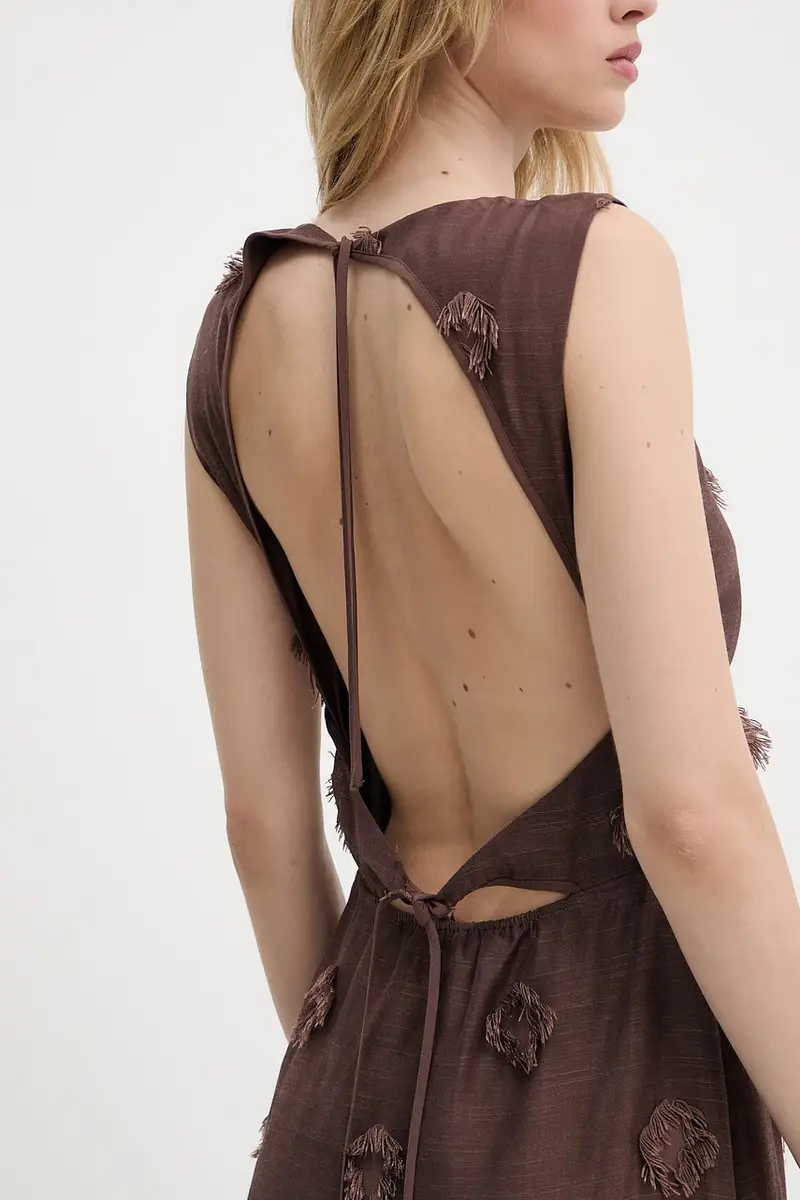 vestito SAPORTOFINO colore marrone F25200057 miniatura 5