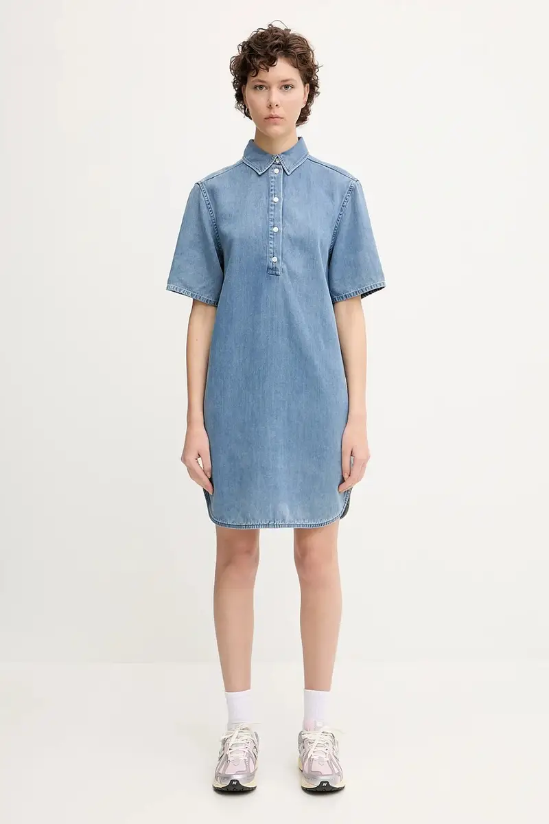 vestito SATONE colore blu F25200172 miniatura 5