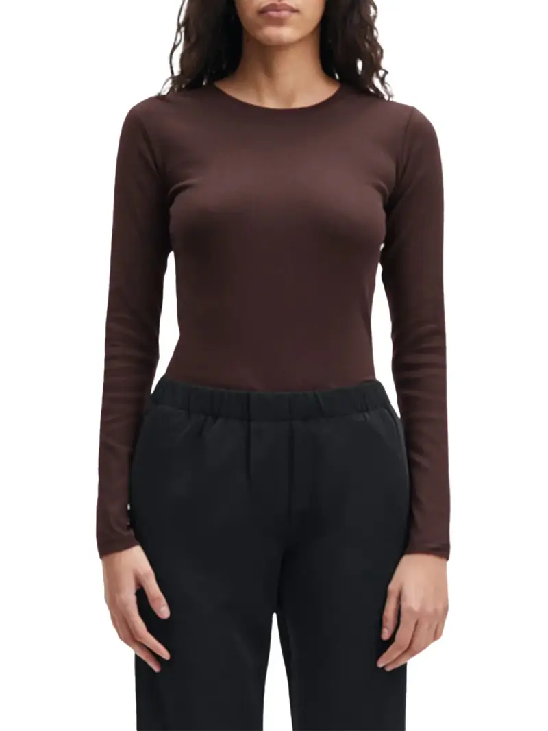 Samsoe T-shirt Marrone 4021757 miniatura 2