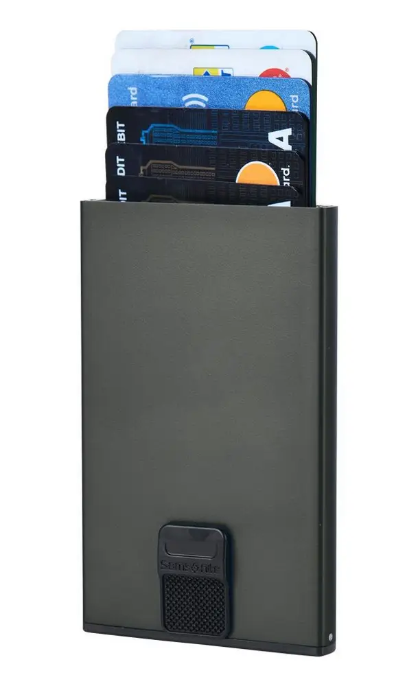 Portafoglio in alluminio Samsonite Alu Fit Antracite
