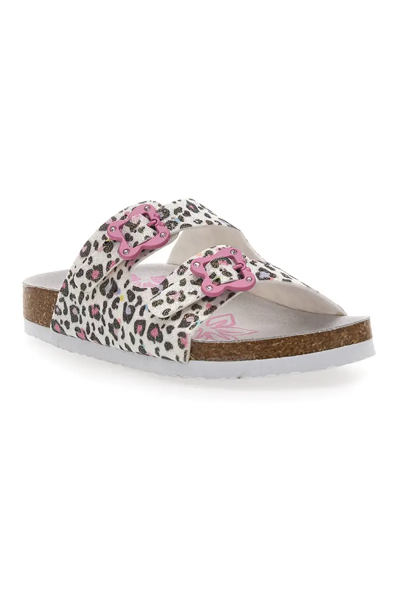 Sandali animalier con doppia fibbia rosa PITT KIDS 14459 miniatura 2