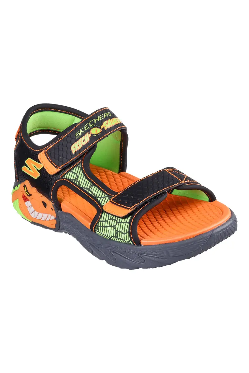 Sandali Arancioni da Bimbi Skechers Creature-Splash miniatura 2