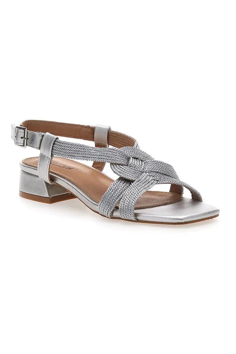 Sandali Argento con Tomaia Morbida Intrecciata ENERGY E1902 miniatura 2