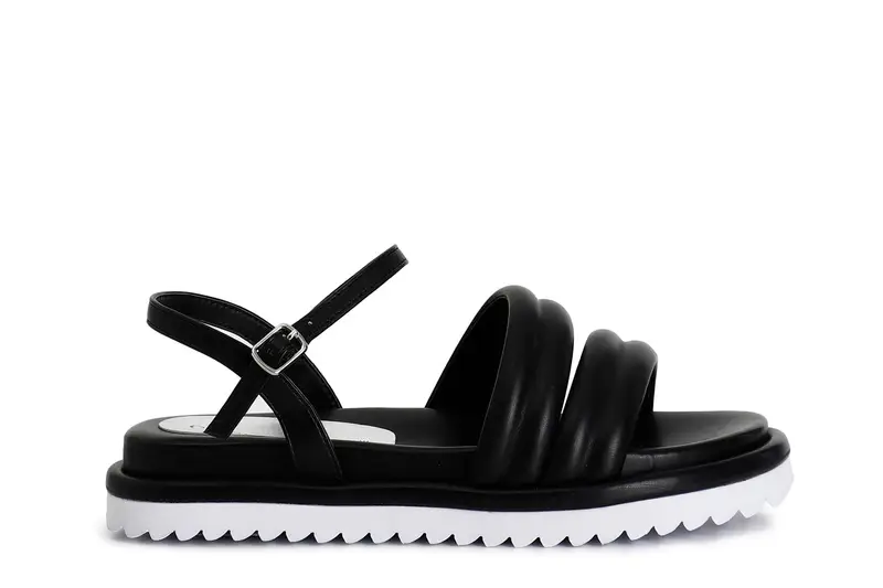 sandali asimmetrici nero 36