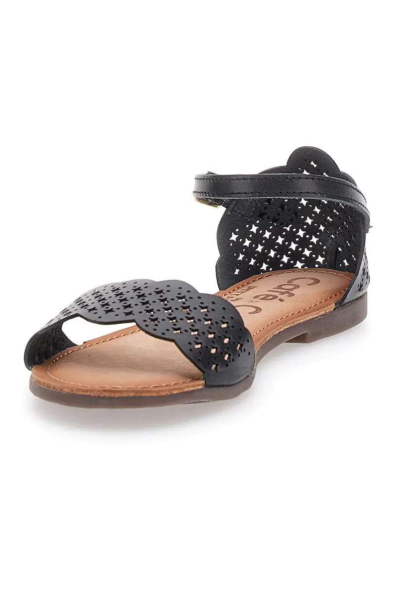 Sandali Bassi con Cinturino in Pelle cafè Cost 95523 miniatura 3