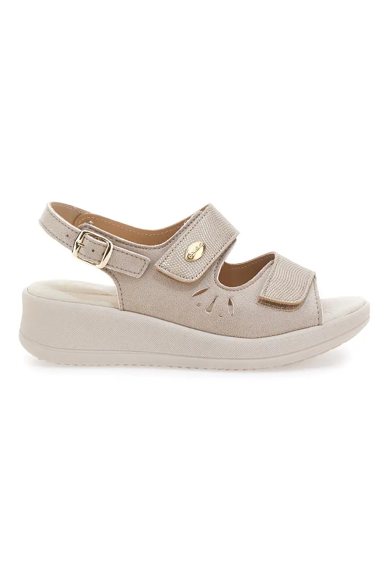 Sandali Beige Con Cinturino Slingback Mio Tempo 542292
