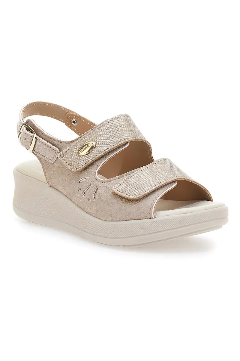 Sandali Beige Con Cinturino Slingback Mio Tempo 542292 miniatura 2