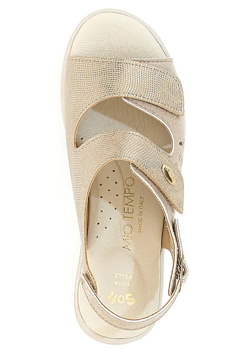 Sandali Beige Con Cinturino Slingback Mio Tempo 542292 miniatura 3