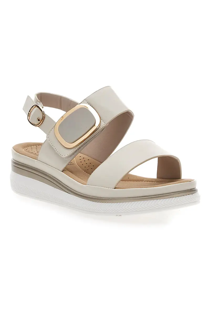 Sandali Beige Con Platform Energy 463 miniatura 2