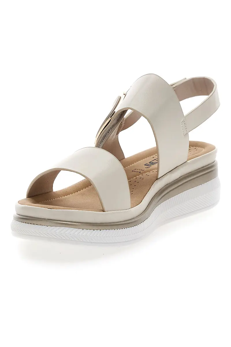 Sandali Beige Con Platform Energy 463 miniatura 3